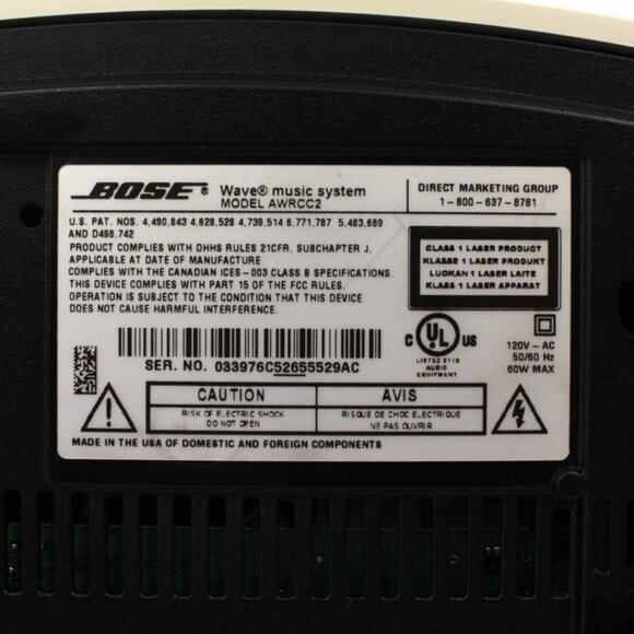 Bose Wave Music System CD Player AM/FM Radio - Model AWRCC2 - Picture 4 of 10
